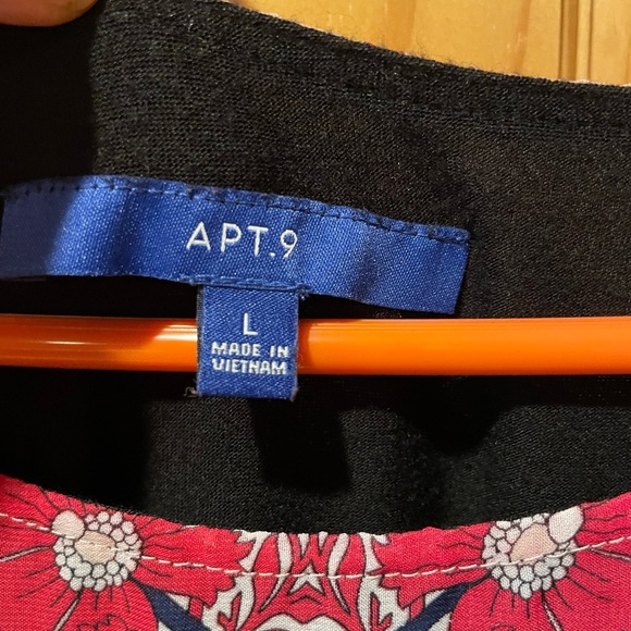 APT 9 V-style chiffon floral blouse size L - Picture 4 of 4